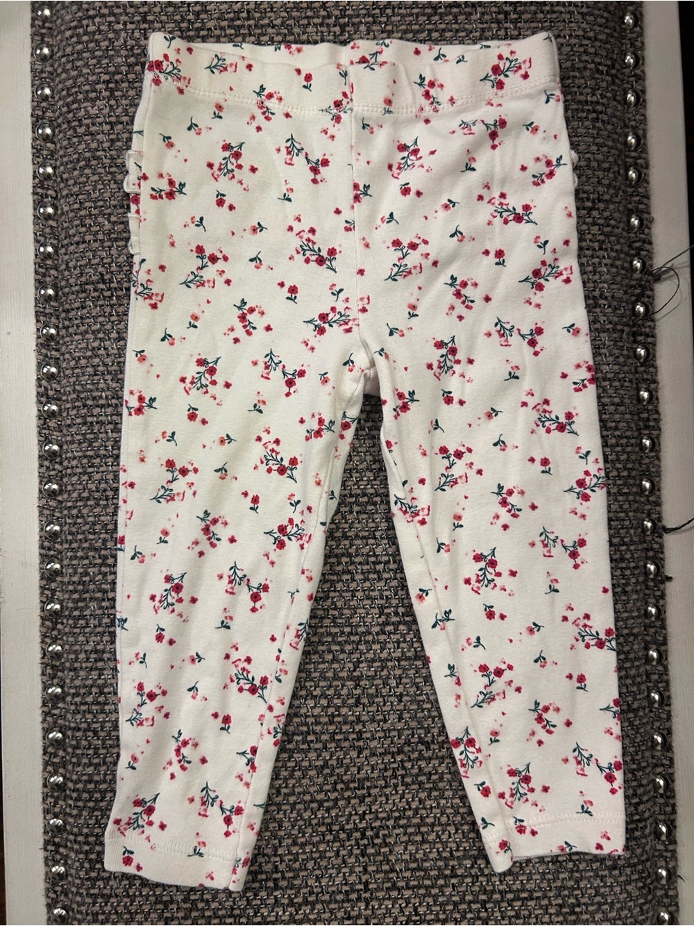 Girls' Floral Print RuffleButt Leggings